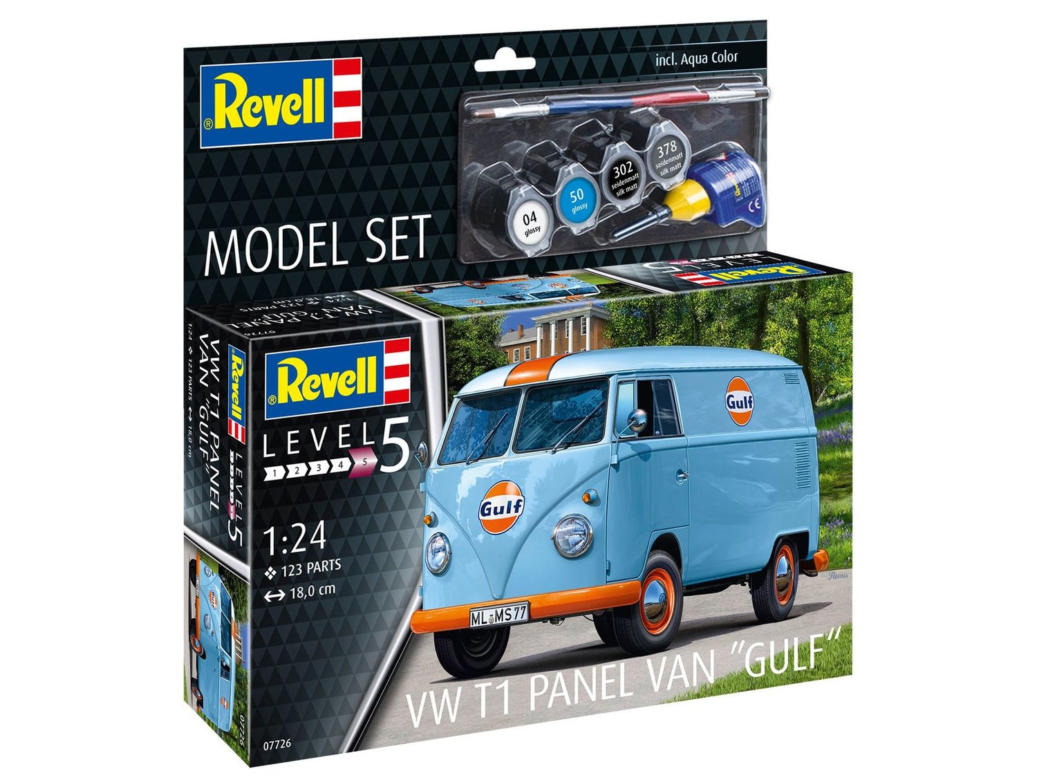 Revell 67726 1/24 Model Set VW T1 Panel Van (Gulf)