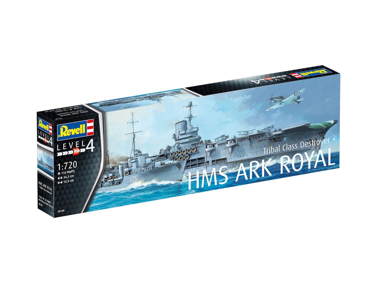 Revell 05149 1/720 HMS Ark Royal &amp; Tribal Class Destroyer
