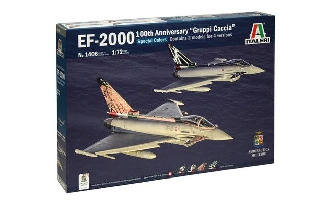 Italeri 1406 1/72 EF-2000 100th Anniversary Special Colours AMI - Super Decal Sheet Included