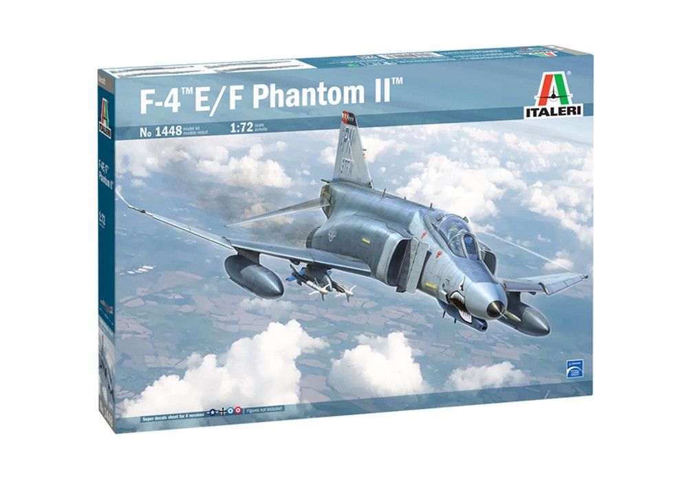 Italeri 1448 1/72 F-4E/F Phantom II includes Super Decal Sheet
