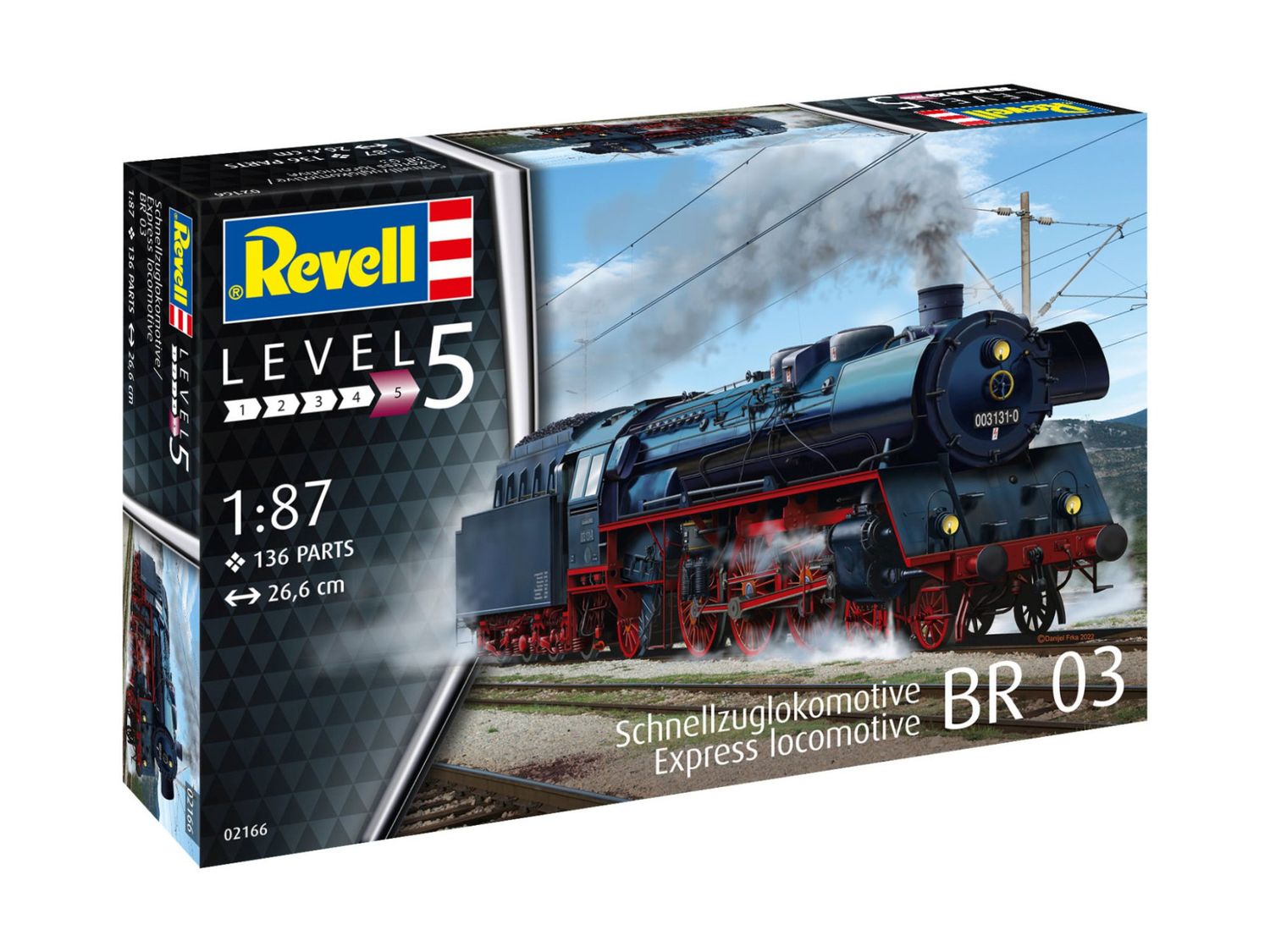 Revell 02166 1/87 Express Locomotive 03 class w/tender