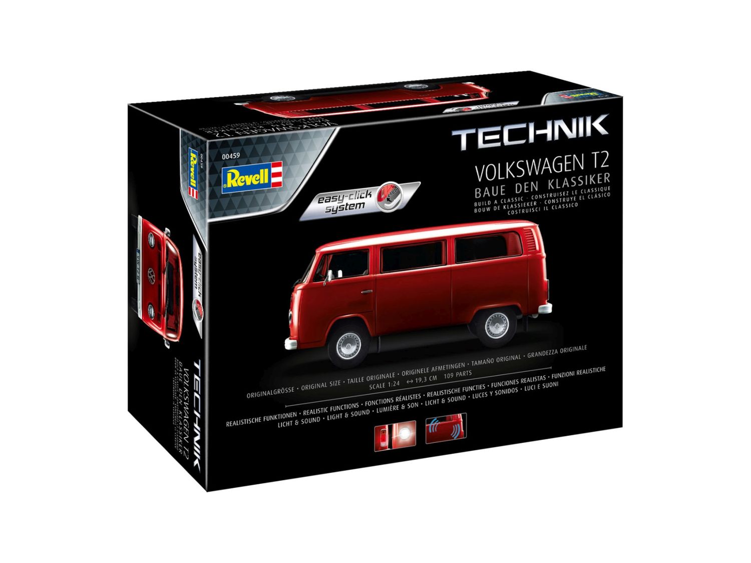 Revell 00459 1/24 Volkswagen T2 - Technik (easy-click-system)