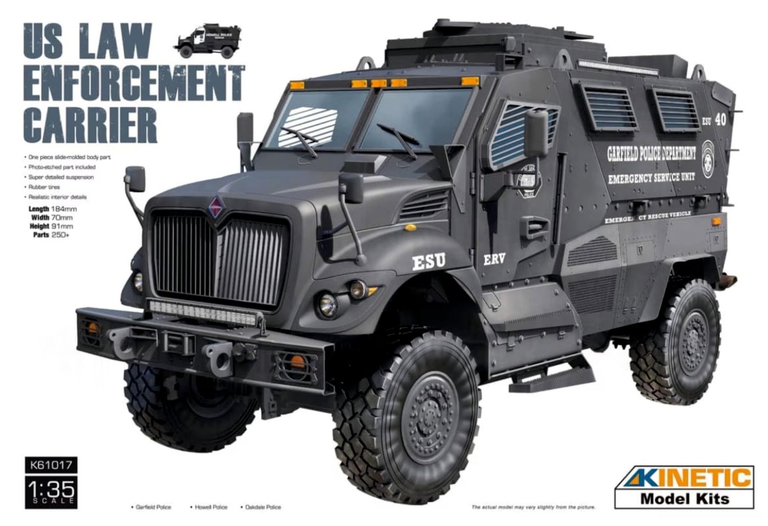Kinetic 61017 1/35 US Law Enforcement Carrier