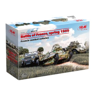 ICM DS3514 1/35 Battle Of France, Spring 1940 – French Combat Vehicles