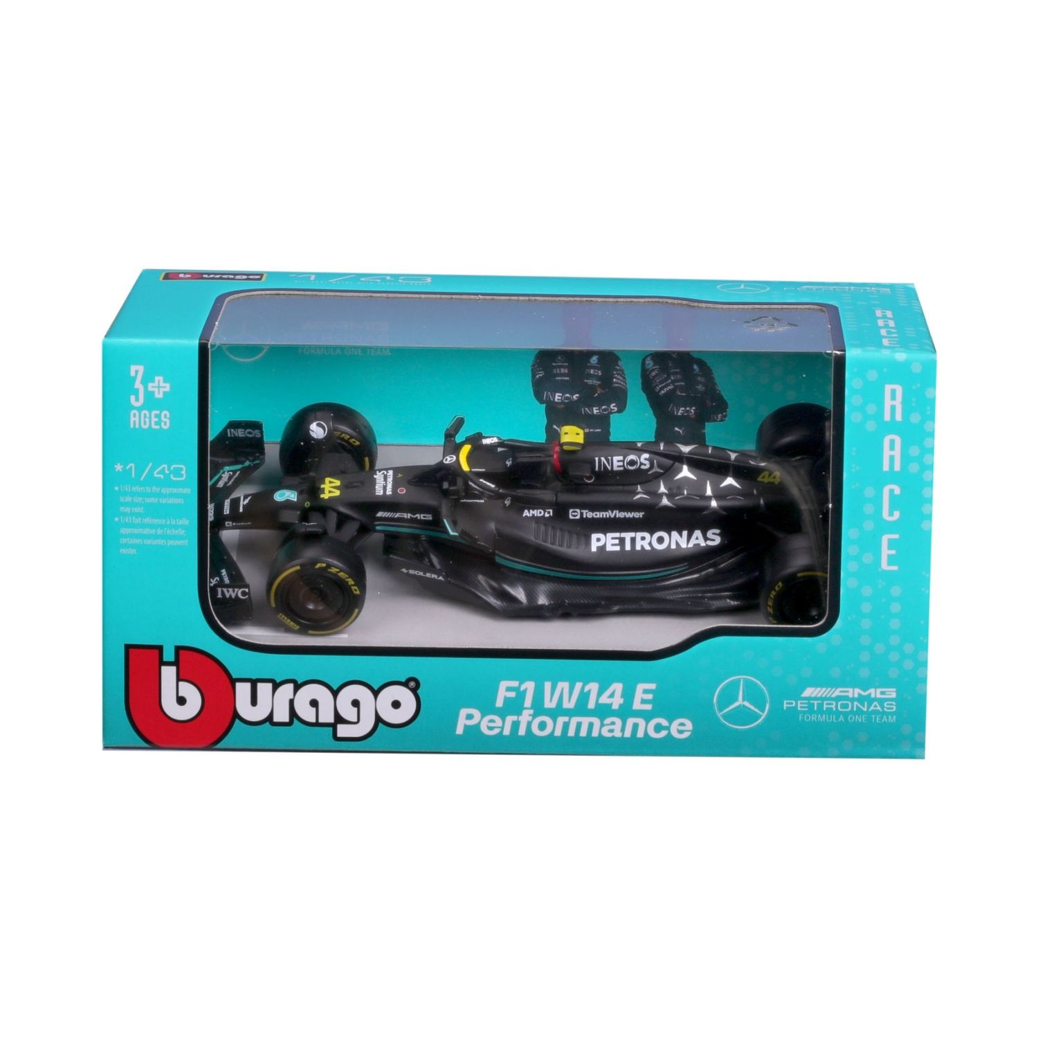 Bburago 1/43 Mercedes AMG F1 W14 2023 (Assorted Drivers)