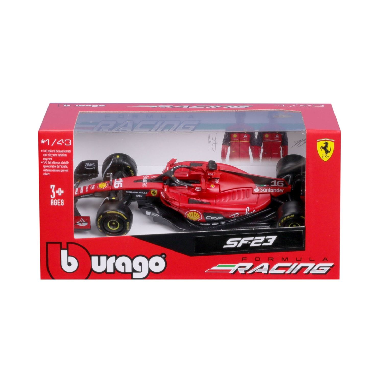Bburago 1/43 Ferrari F1 SF-23 2023 (Assorted Drivers)