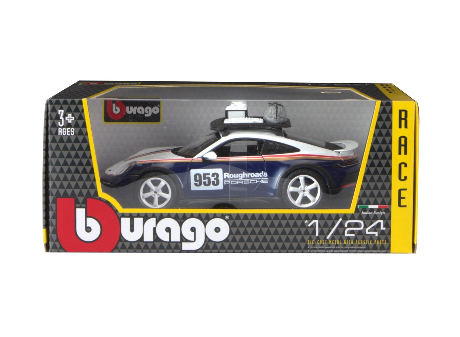 Bburago 1/24 Porsche 911 Dakar 2023 (19cm Long)