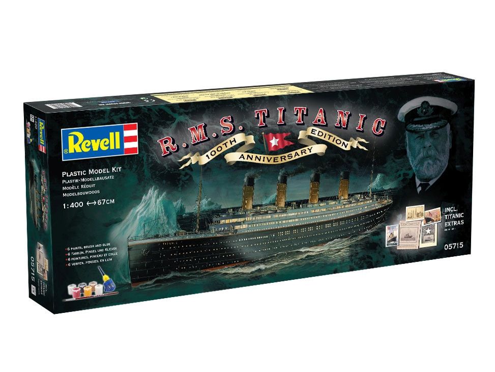 Revell 05715 1/400 Gift Set R.M.S. Titanic 100th Anniversary