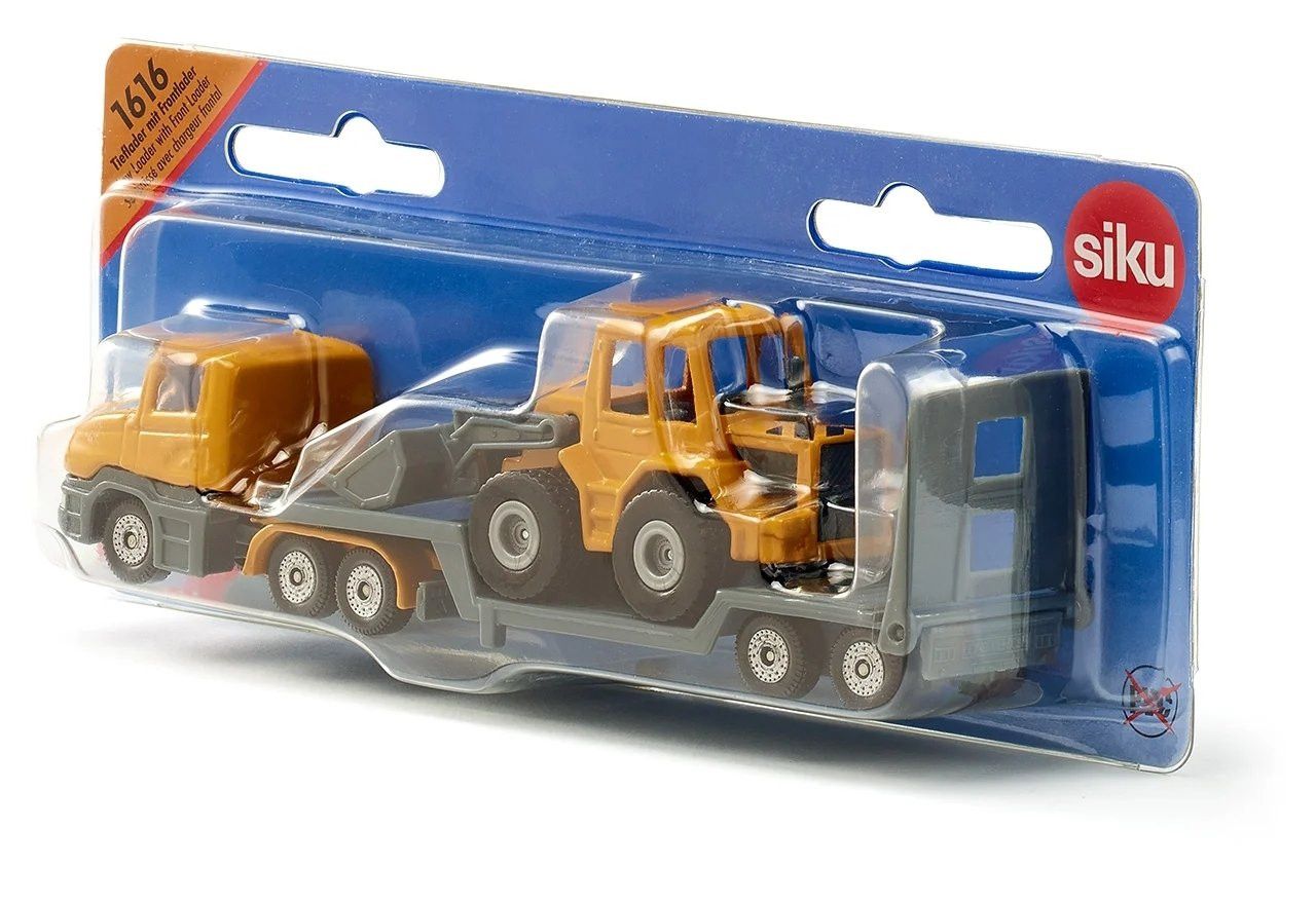 Siku Low Loader with Wheel loader (16cm long)