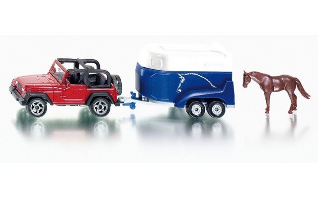 Siku Jeep with Horse Trailer