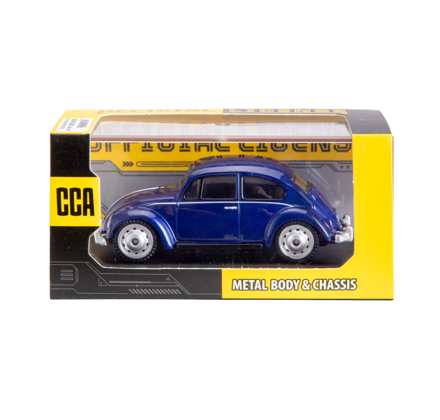 MSZ CCA 1/54 Volkswagen Classic Beetle 1967 (7.5cm Long) - Blue (with collectors hard case)