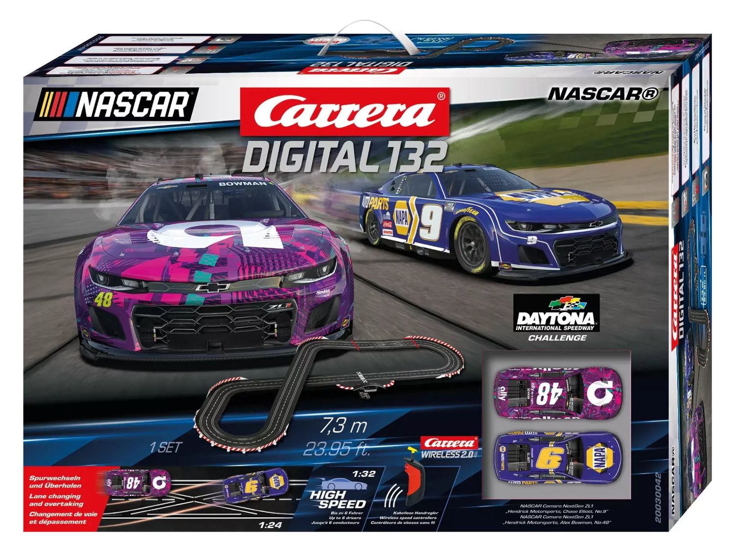 Carerra DIGITAL 1/32 - NASCAR Daytona Challenge 7.3m Set