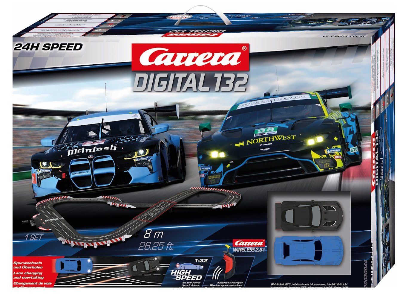 Carrera DIGITAL 1/32 - 24H Speed 8m Set