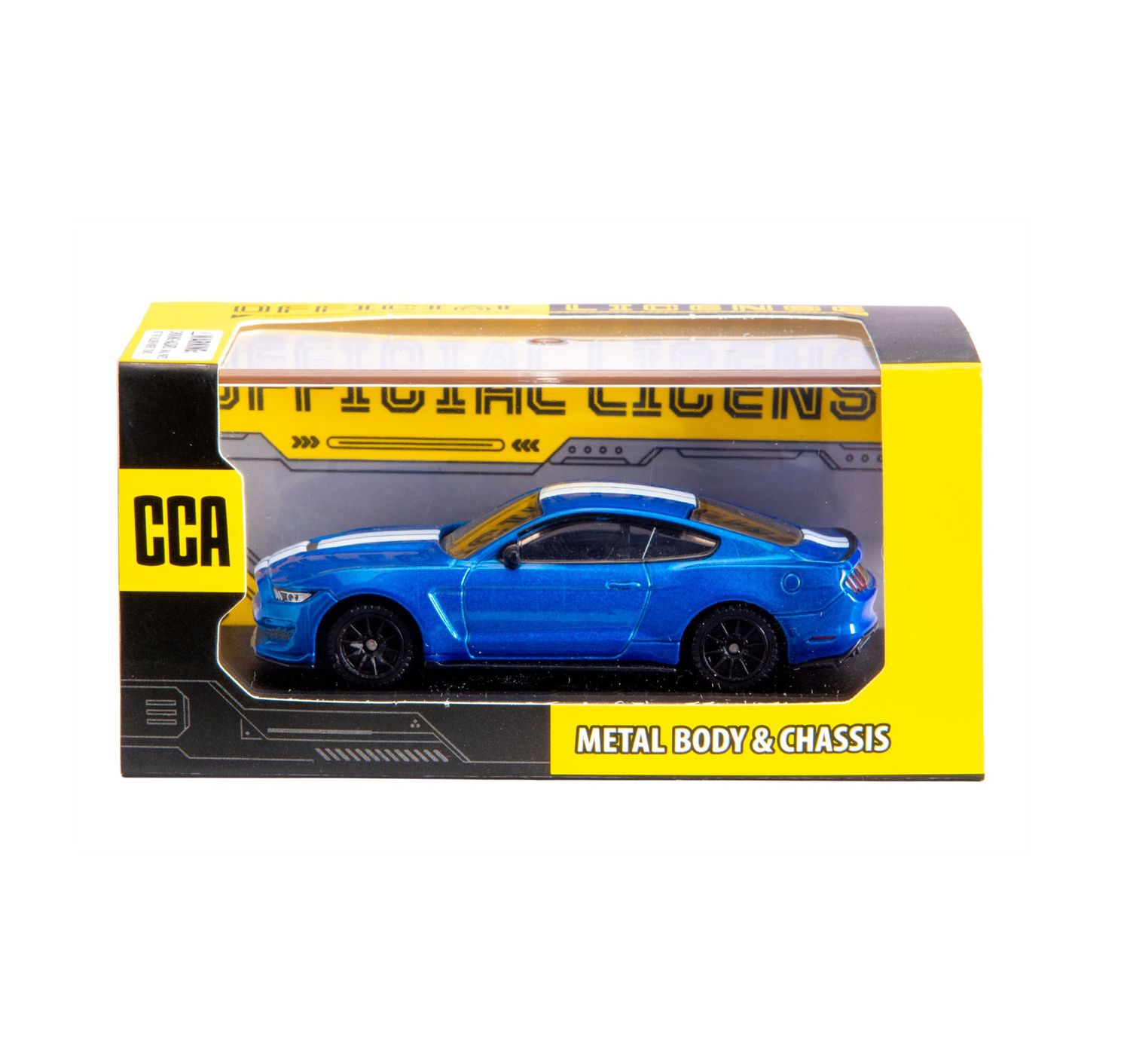 MSZ CCA 1/64 Ford Shelby GT350 (7cm Long) - Blue (with collectors hard case)