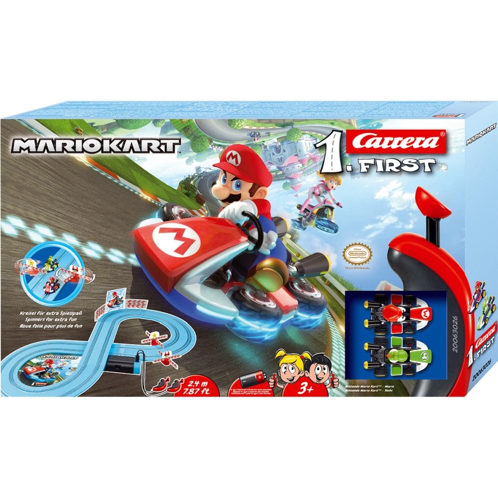 Carrera First Nintendo Mario Kart Set 2.4m Battery-powered