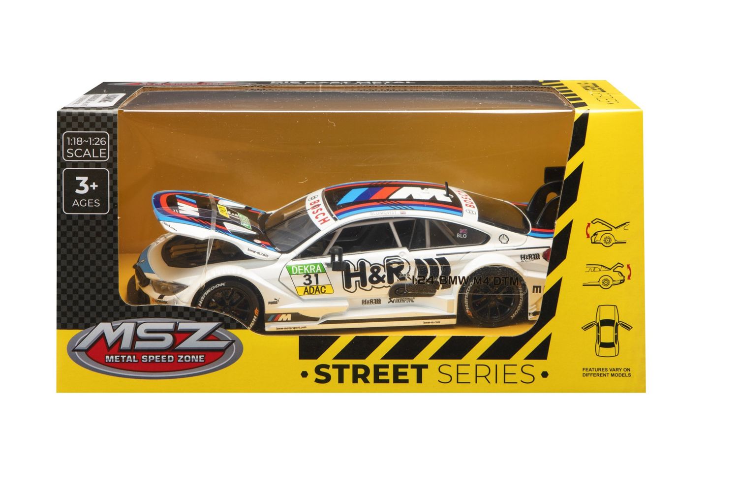 MSZ 1/24 BMW M4 DTM (20cm Long) - White