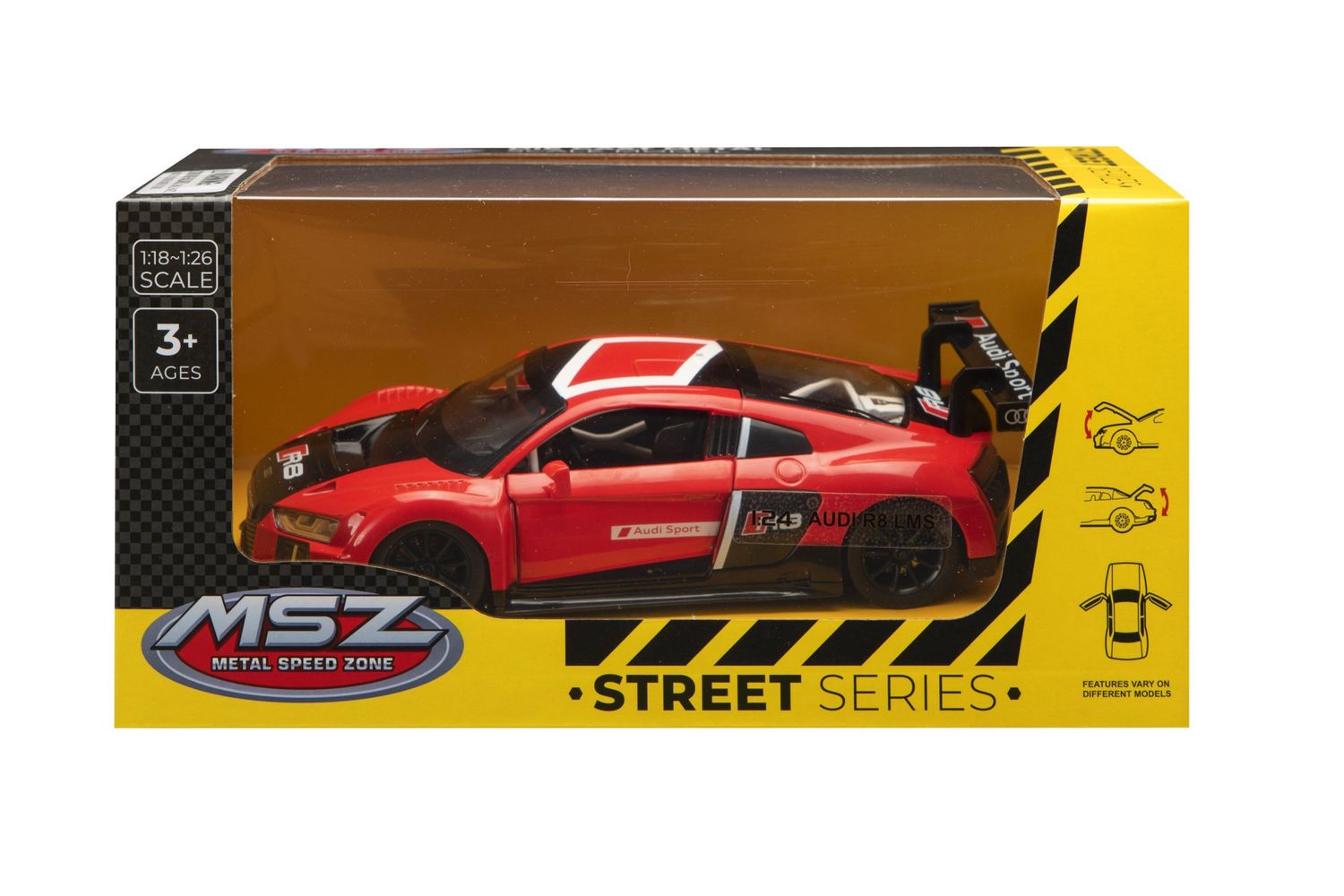 MSZ 1/24 Audi R8 LMS (19cm Long) - Red