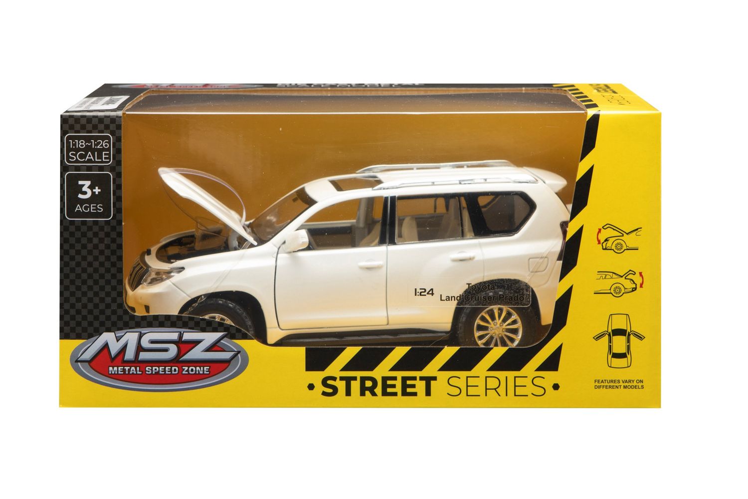MSZ 1/24 Toyota Land Cruiser Prado (20cm Long) - White