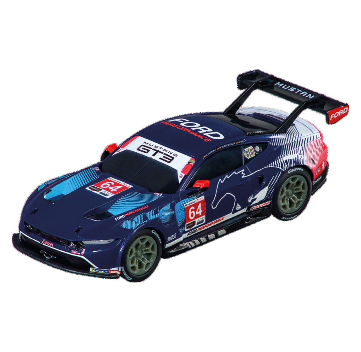 Carrera GO!!! 1/43 Ford Mustang GT3 Ford Multimatic M/sports, #64 Slot Car