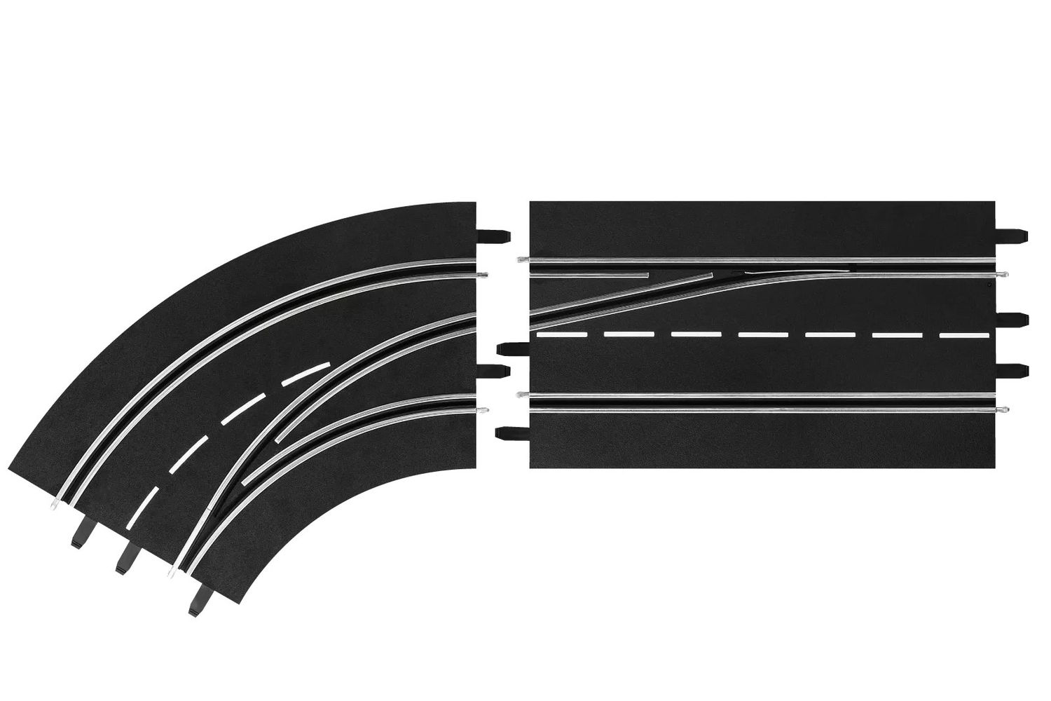Carrera DIGITAL Lane Change Curve left out to in