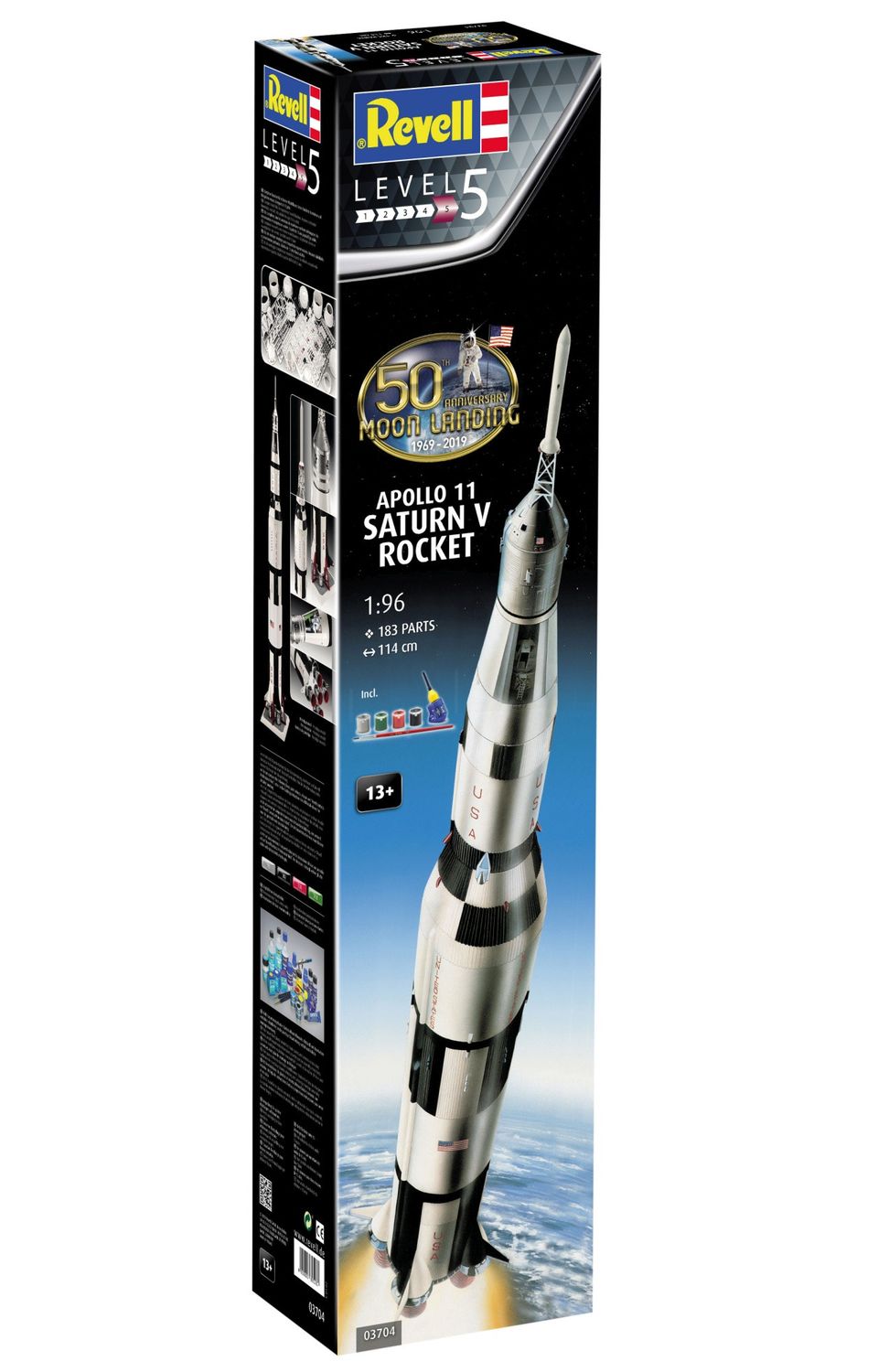 Revell 03704 1/96 Gift Set Apollo 11 Saturn V Rocket