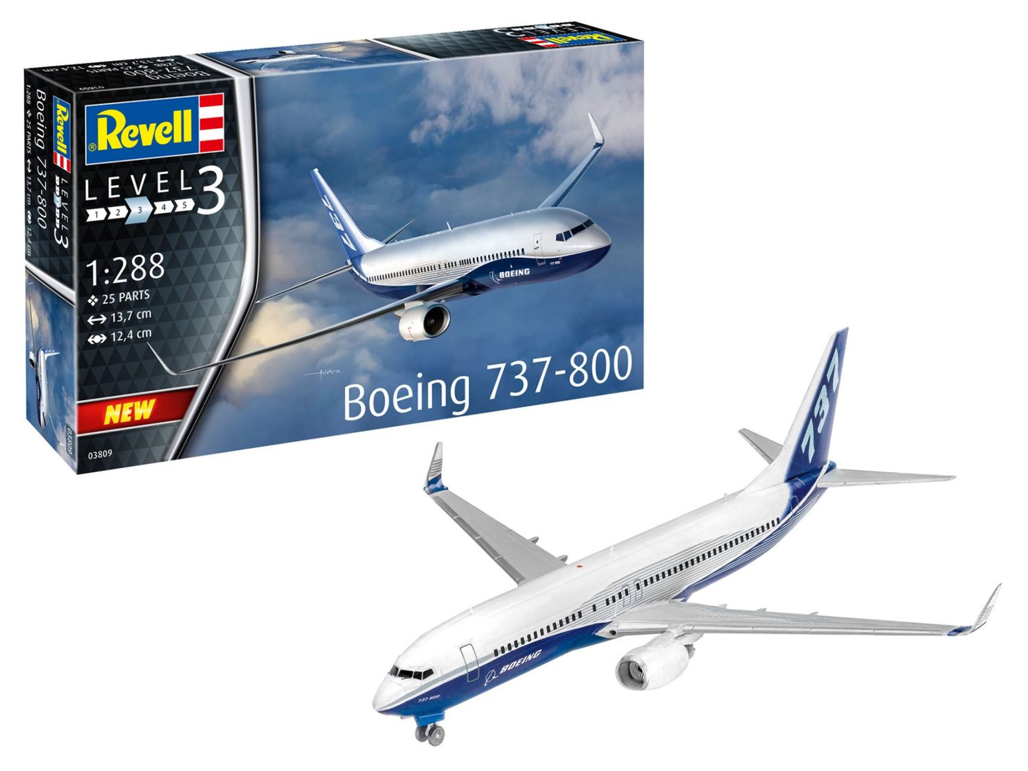 Revell 03809 1/288 Boeing 737-800
