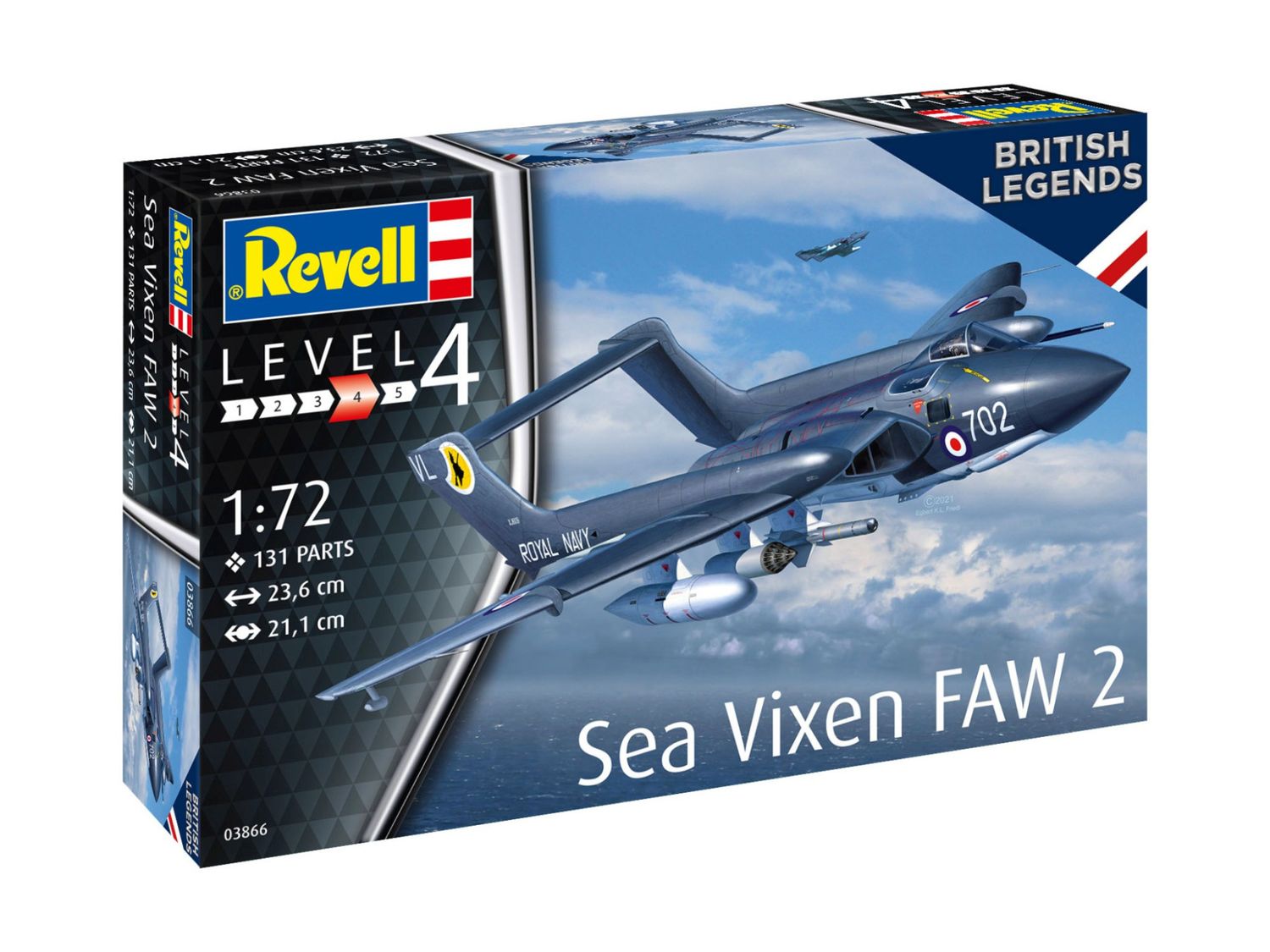 Revell 03866 1/72 British Legends/ Sea Vixen FAW 2