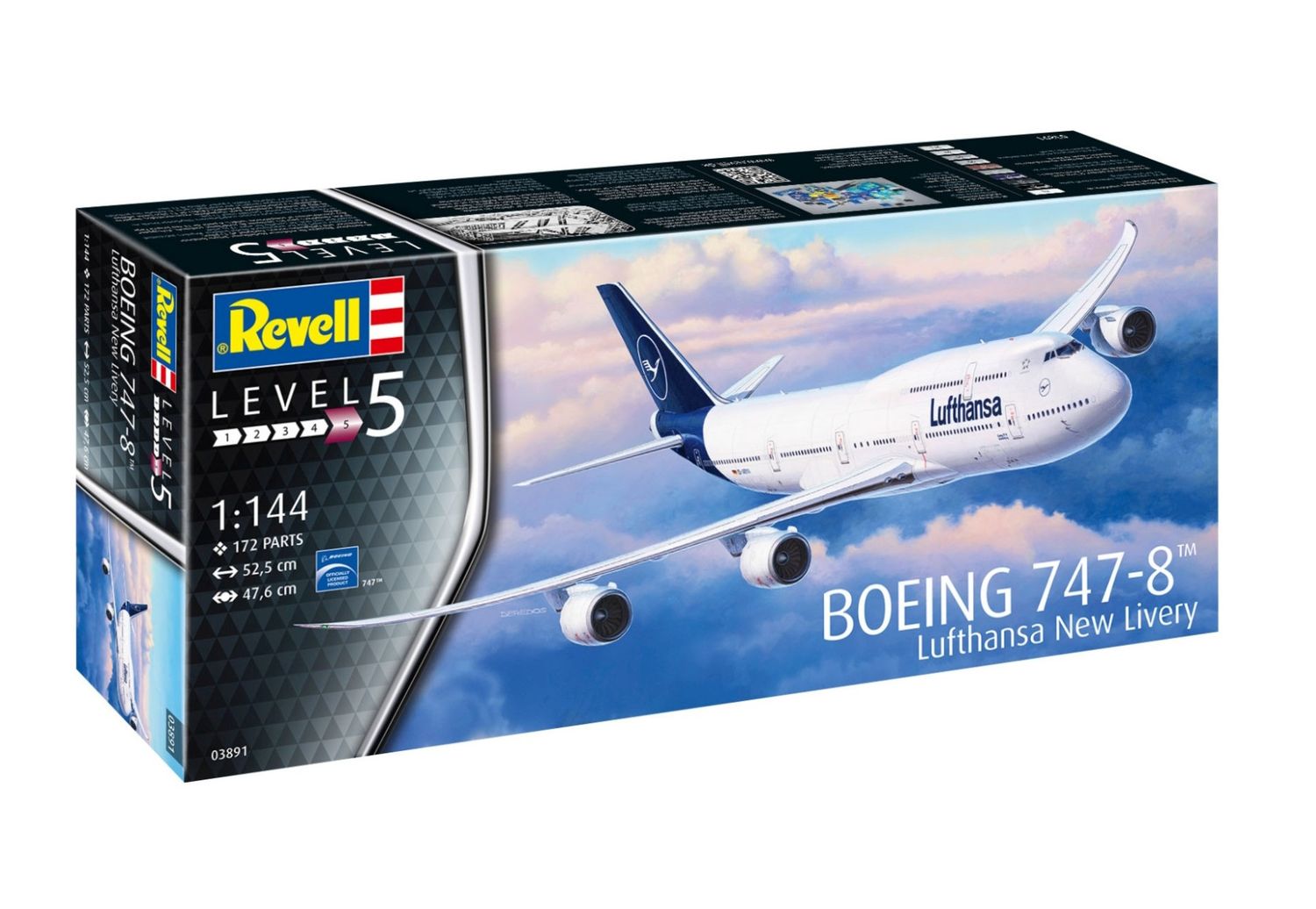 Revell 03891 1/144 Boeing 747-8 &quot;Lufthansa&quot; New Livery