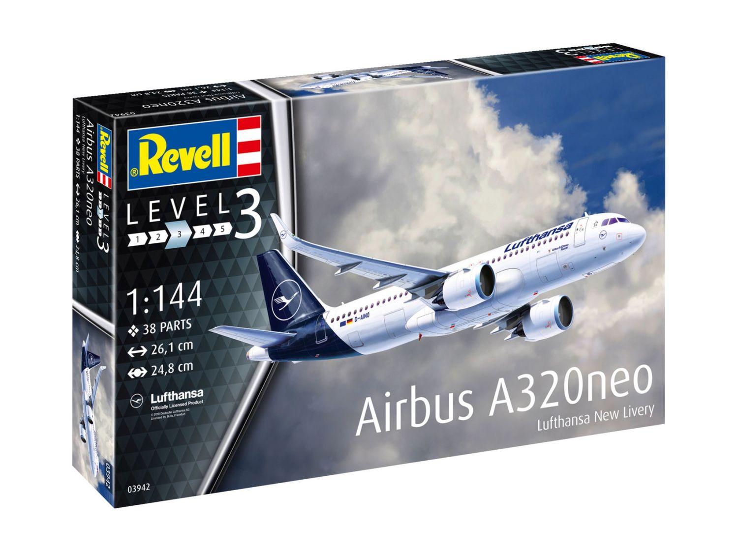 Revell 03942 1/144 Airbus A320neo &quot;Lufthansa&quot; New Livery