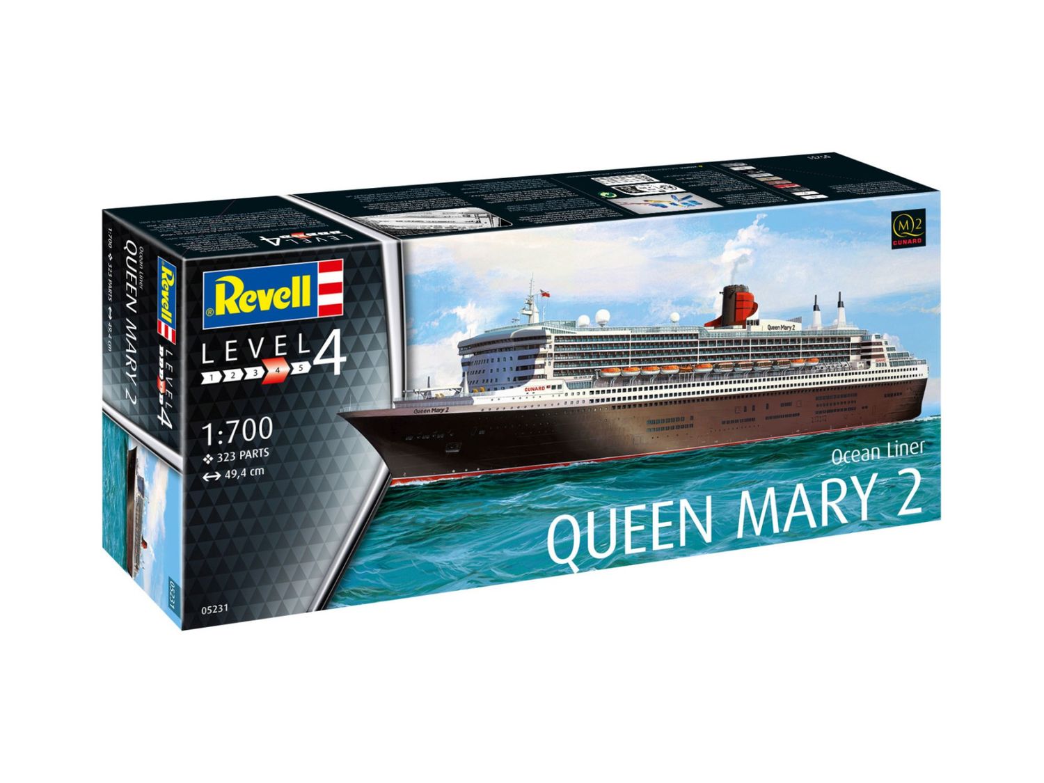 Revell 05231 1/700 Ocean Liner Queen Mary 2