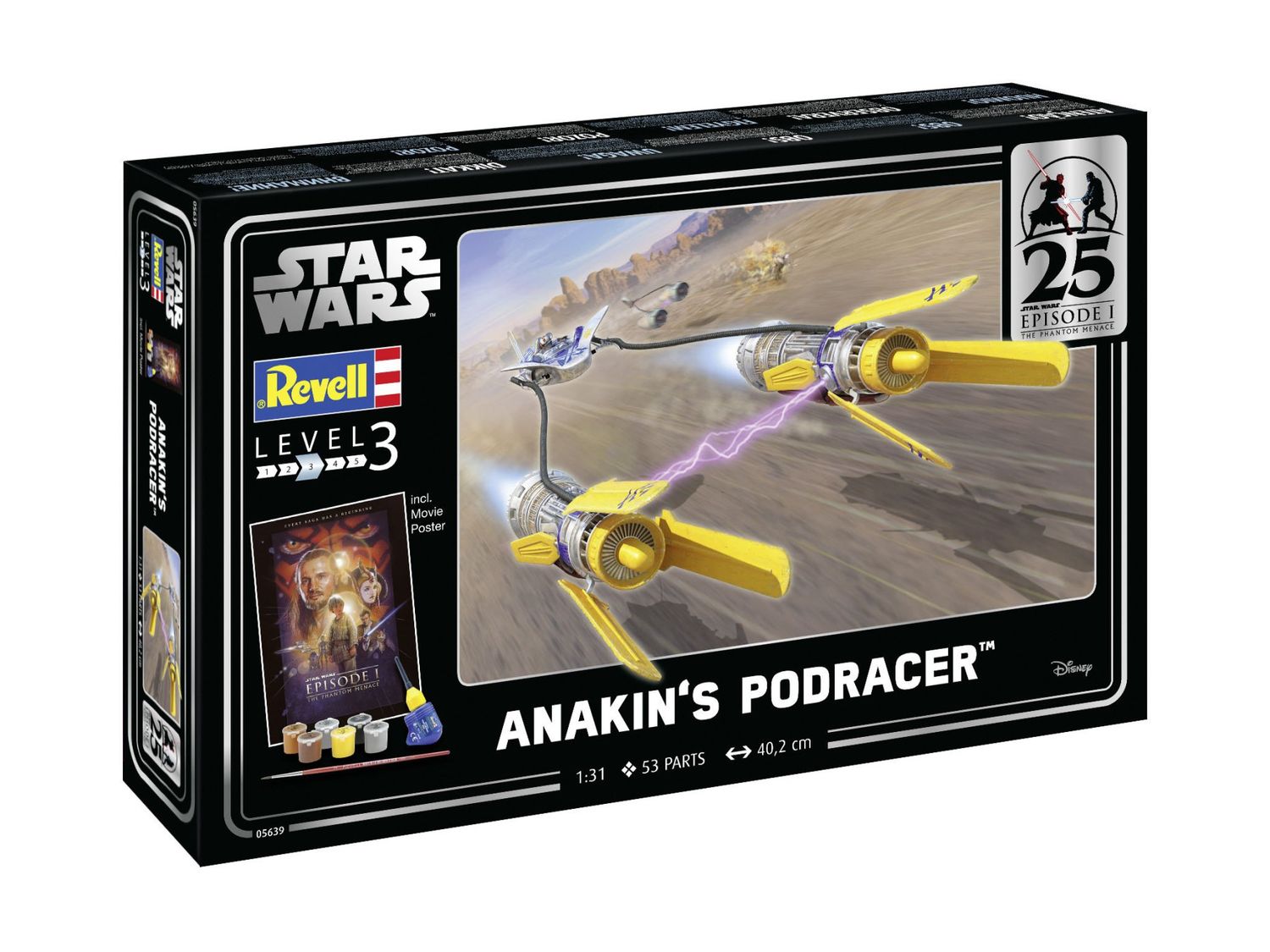 Revell 05639 1/131 Gift Set &quot;Episode 1&quot; Anakin&#39;s Podracer 25th Anniv.