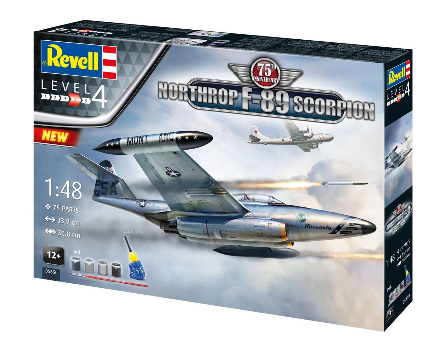 Revell 05650 1/48 Gift Set 75th Anniv. Northrop F-89 Scorpion