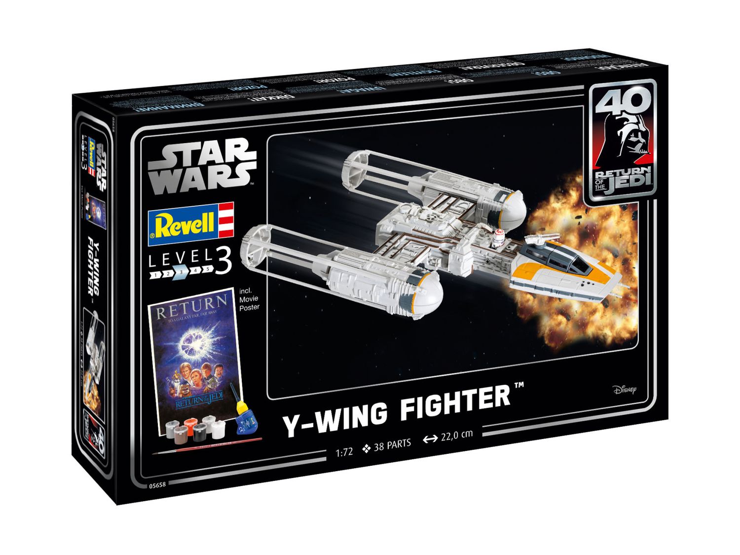 Revell 05658 1/72 Gift Set Star Wars &quot;Y-wing Fighter&quot;