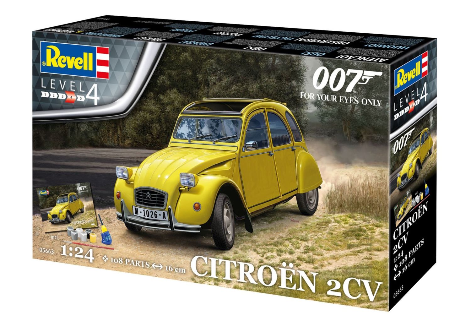 Revell 05663 1/24 Gift Set James Bond &quot;Citroen 2 CV&quot;