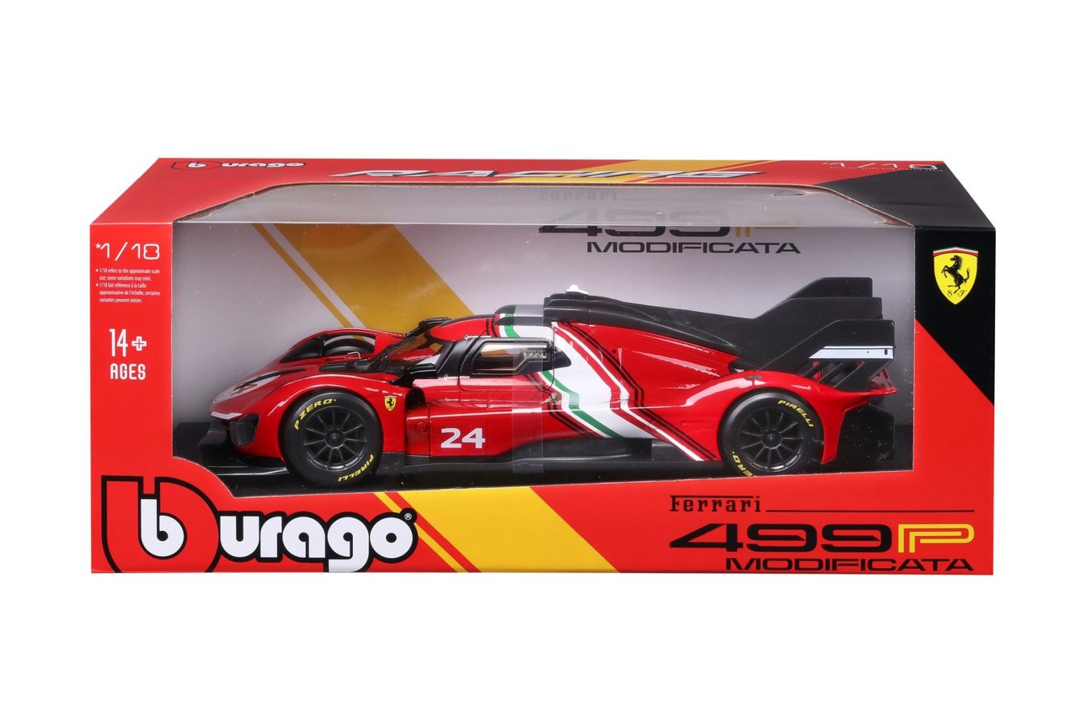 Bburago 1/18 Ferrari 499P Modificata #24 (27cm Long)