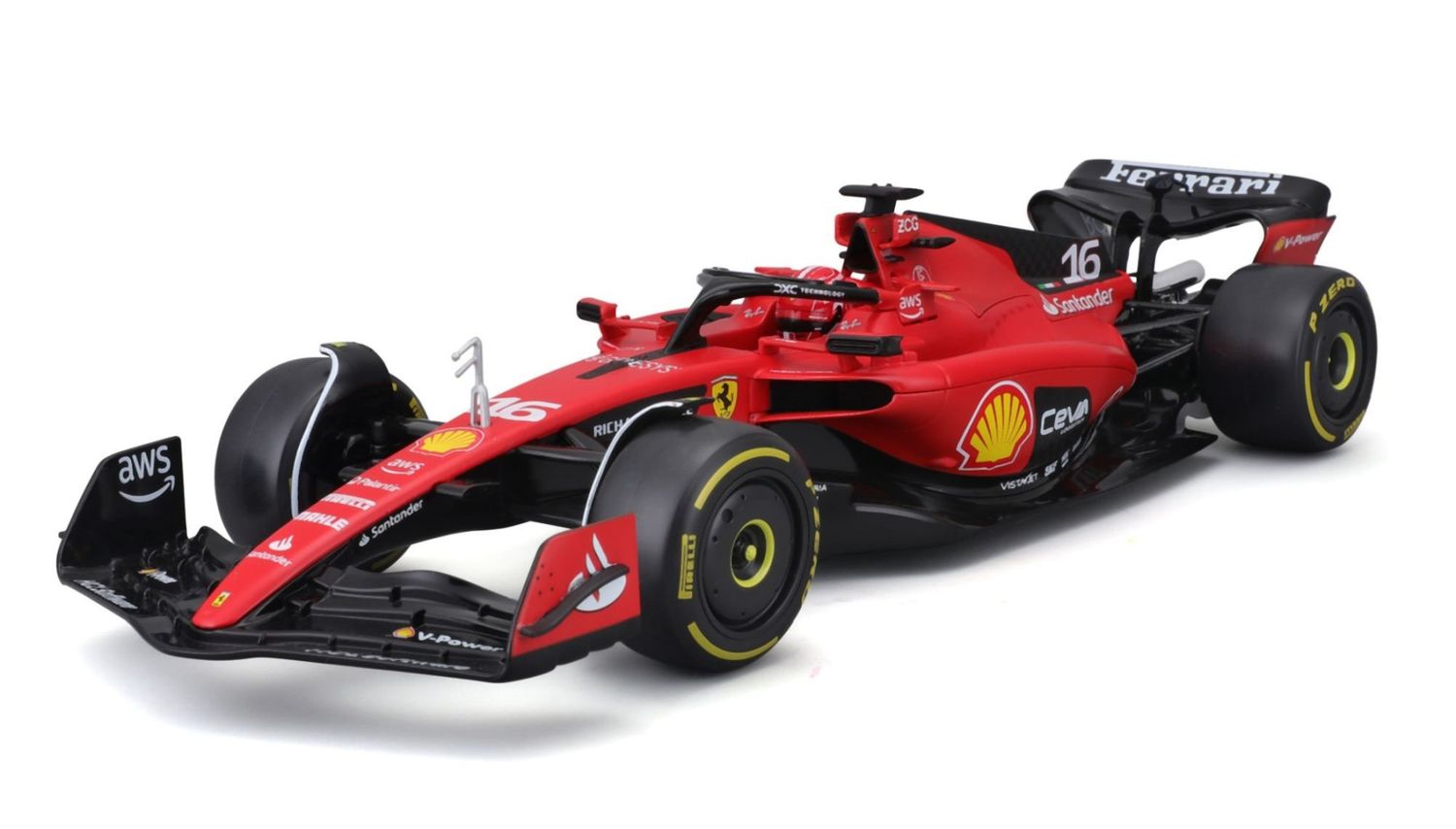 Bburago 1/18 Ferrari F1 SF-23 2023 - #16 Charles Leclerc (31cm Long)