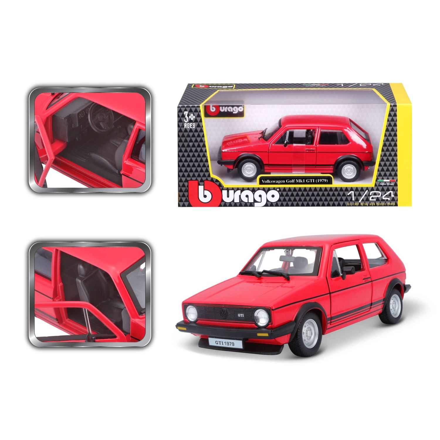 Bburago 1/24 VW Golf Mk1 GTI 1979 (16cm Long)