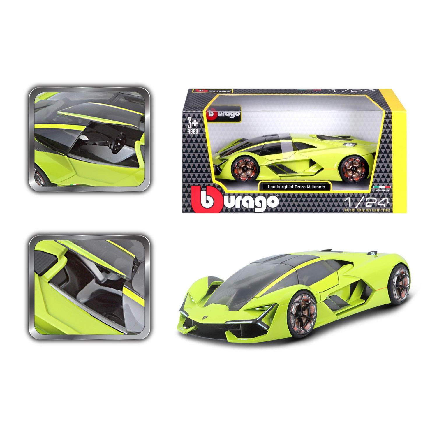 Bburago 1/24 Lamborghini Terzo Millennio (19cm Long)