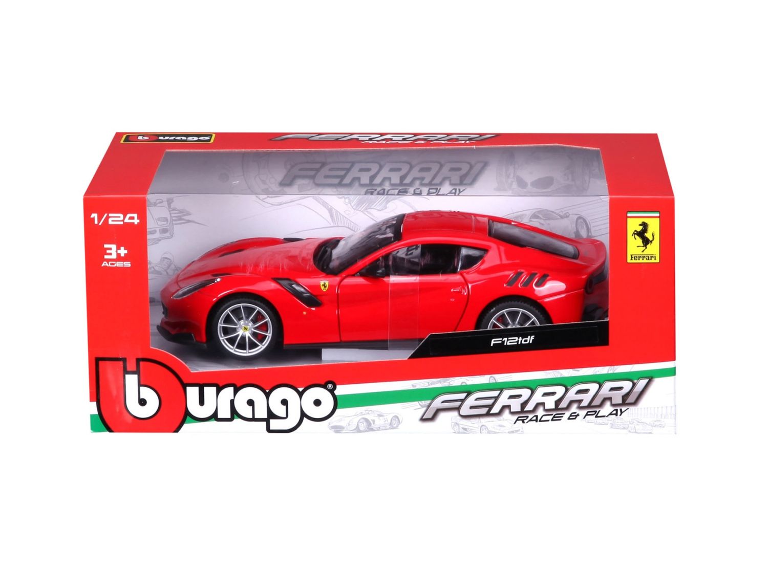 Bburago 1/24 Ferrari F12tdf (20cm Long) - Red