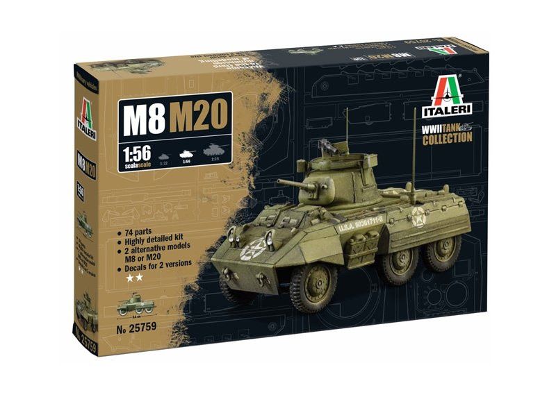 Italeri 1/56 M8/M20