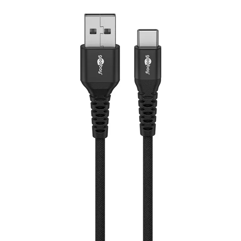 Câble USB-C - USB-A | USB2.0 | 60W | noir | 1 mètre