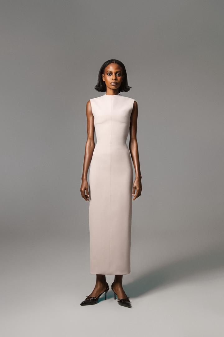 THE BODY-FORM CREPE DRESS