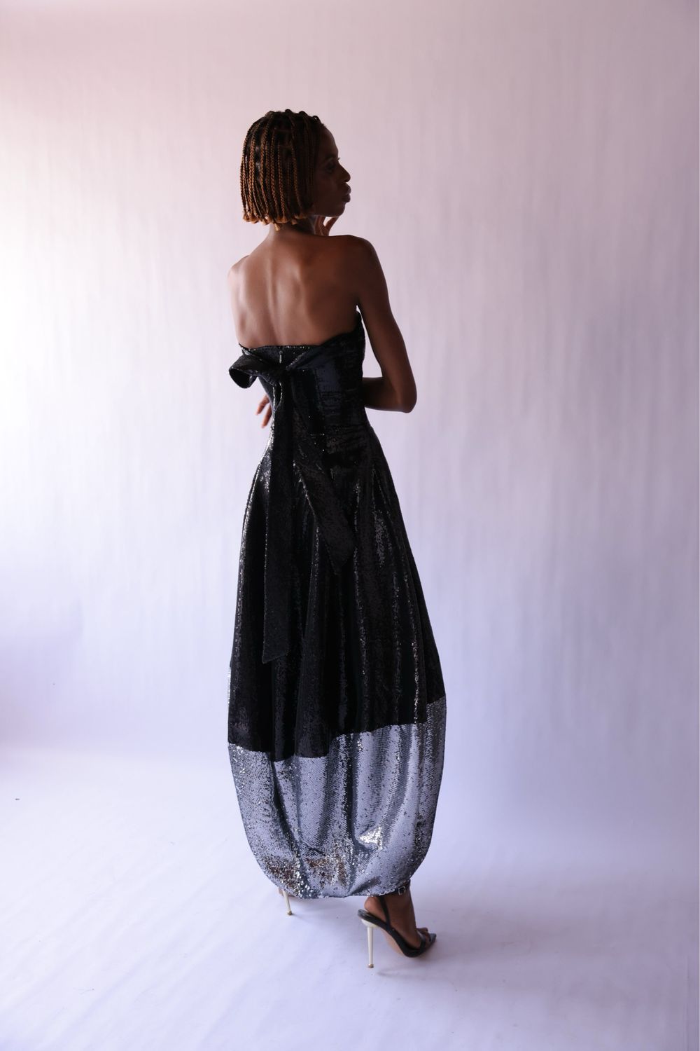 DISCO BALL-INSPIRED TUBE SEQUIN DRESS