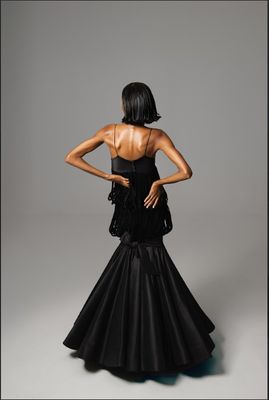 THE VELVET TASSEL SET: TOP AND MERMAID SKIRT