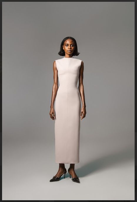 THE BODY FORM INSPIRED CREPE DRESS