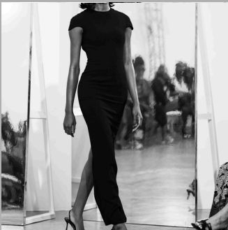 THE CREPE CAP SLEEVED MAXI DRESS WITH PORTRAIT BACK