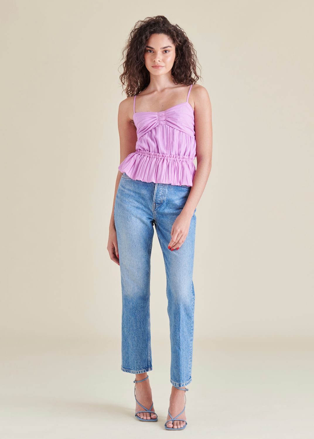 Solange Top, Color: Berry, Size: xs