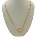 Sai chain ball 444, Color: 18kgoldplated