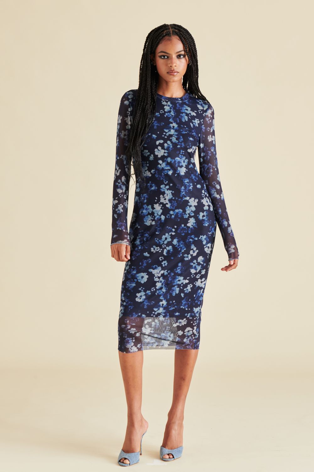 Hailee Dress Indigo, Color: indigo, Size: xs