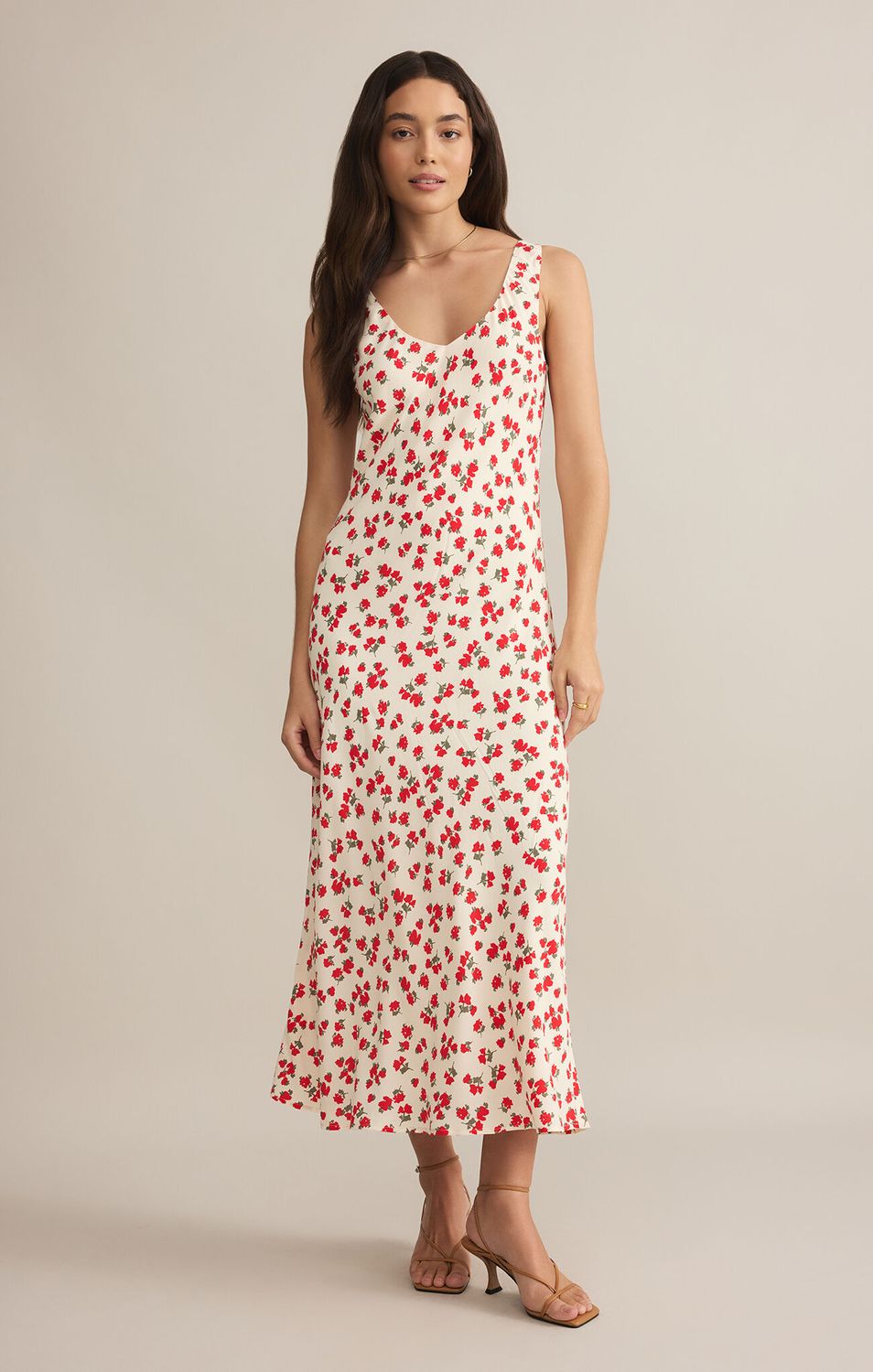 Hana La Rosa Ditsy Maxi Dress, Color: sea salt, Size: xs